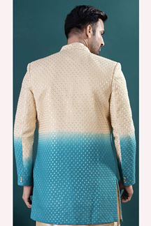 Picture of  Exuberant Gold Designer Men’s Indo-Western Sets for Engagement, Wedding, and Reception