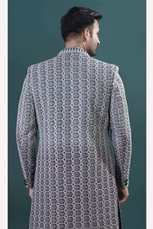 Picture of  Exquisite Black Designer Men’s Indo-Western Sets for Engagement and Reception