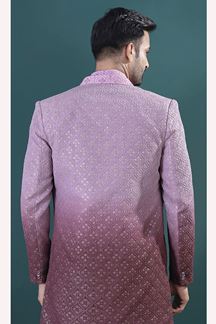 Picture of  Impressive Lavender Designer Men’s Indo-Western Sets for Engagement and Reception