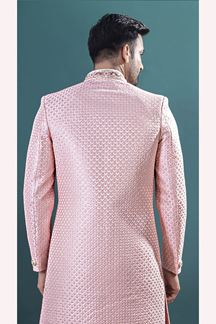Picture of  Marvelous Peach Designer Men’s Indo-Western Sets for Engagement and Reception