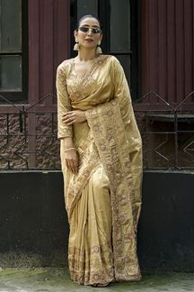 Picture of  Flawless Silk Designer Saree for Engagement, Sangeet, and Parties