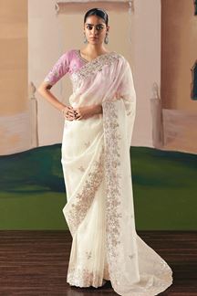 Picture of  Royal Premium Fancy Silk Designer Saree for Engagement, Sangeet, and Parties
