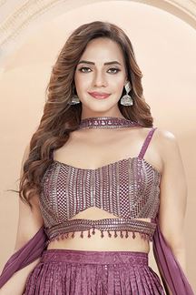 Picture of  Bollywood Mauve Designer Palazzo Suit for Engagement and Reception