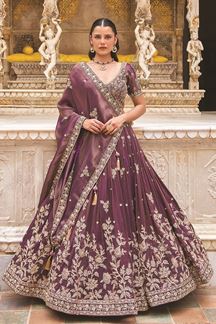 Picture of  Charismatic Silk Designer Bridal Lehenga Choli for Wedding and Reception